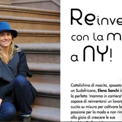 Elena Sanchi - Personal Stylist - This is an article from an Italian lifestyle magazine about how I reinvented myself when I moved to NYC