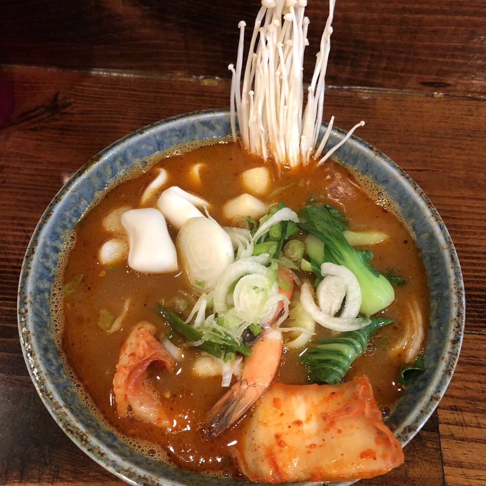 Noodle Boulevard - N4. Spicy Seafood Kimchi Ramen "mild +" spice level - Ramen Near Me - Cary, North Carolina Noodle Boulevard - N4. Spicy Seafood Kimchi Ramen "mild +" spice level - Ramen Near Me - Cary, North Carolina