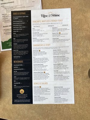Menu photo 1 Rise and Shine Wales, WI Menu photo 1 Rise and Shine Wales, WI