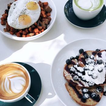 Forthright - Hash, matcha latte Latte, french toast. - Cafes Near Me - Austin, Texas