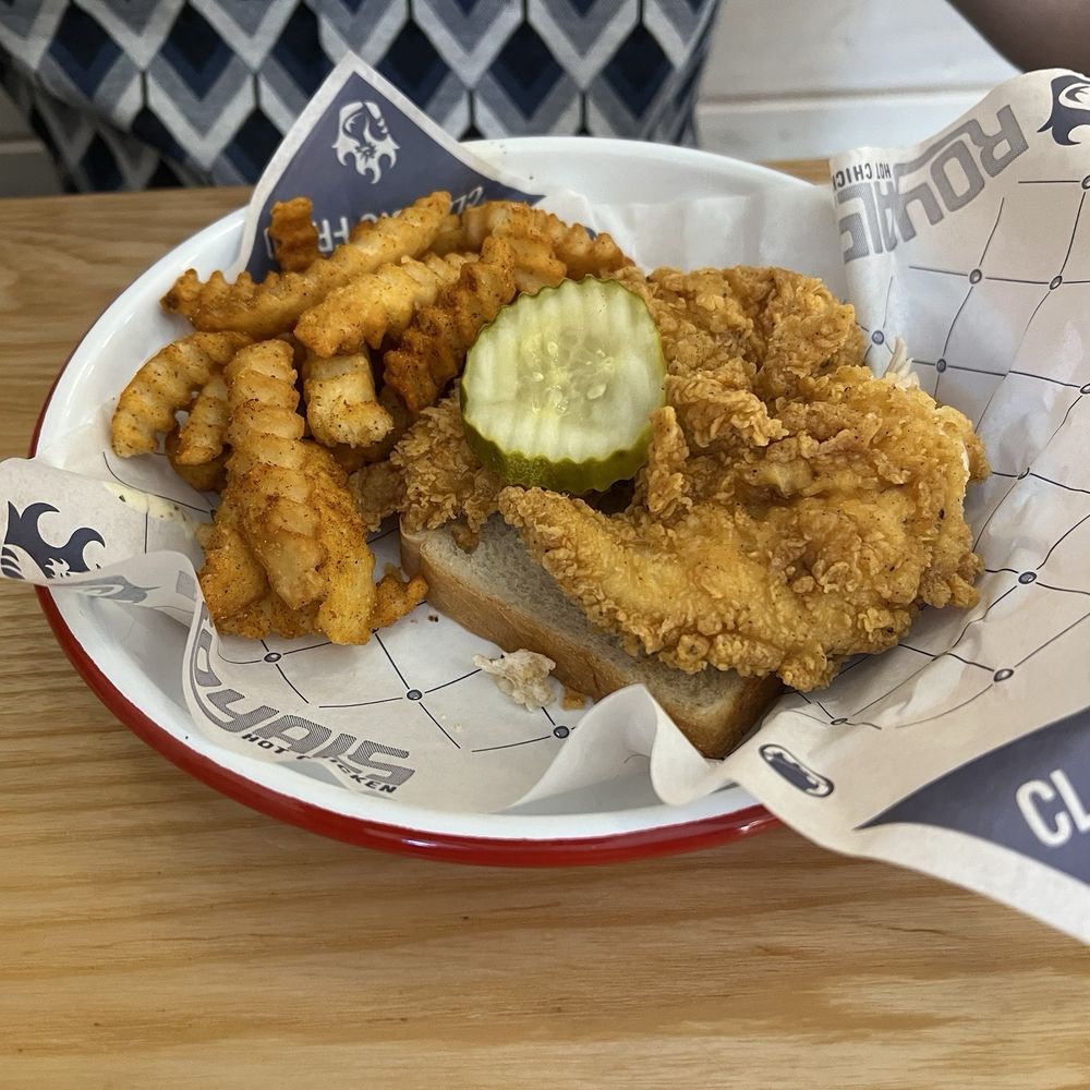 Royals Hot Chicken - 2 Tenders Classic Fried and Fries - American Near Me - Louisville, Kentucky Royals Hot Chicken - 2 Tenders Classic Fried and Fries - American Near Me - Louisville, Kentucky