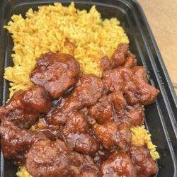 Orange Chicken and rice