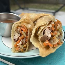 Black Lotus Urban Spice - Jerk chicken egg rolls.