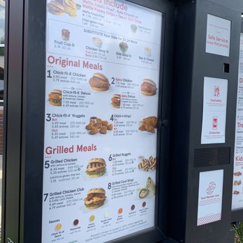 Chick-fil-A - Drive thru menu - Fast Food Near Me - Nashville, Tennessee