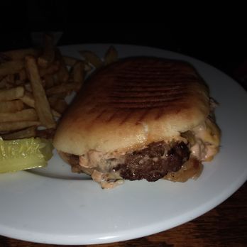 The Kennebunk - Triple Burger Panini - juicy and savory - New American Near Me - Kennebunk, Maine