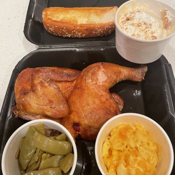 Hog-N-Bones - grilled quarter chicken meal, banana pudding desert. - Barbeque Near Me - Waycross, Georgia