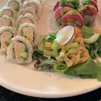 Aiko - CA Roll and Arigato.... both rolls were delicious, lunch time is pretty chill and service was great! - Sushi Bars Near Me - Rancho Cordova, California Aiko - CA Roll and Arigato.... both rolls were delicious, lunch time is pretty chill and service was great! - Sushi Bars Near Me - Rancho Cordova, California