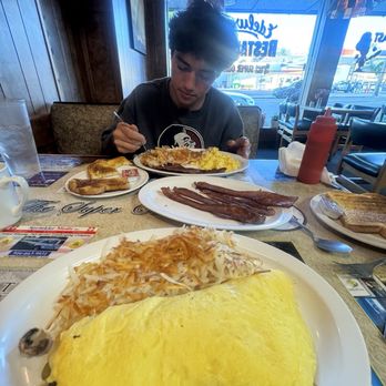 Edelweiss - Yes Sammy is still doing her thing at Edelweiss serving up the best breakfast! Bacon and eggs bacon up top number & 43 omelette. - Breakfast & Brunch Near Me - Auburn, California Edelweiss - Yes Sammy is still doing her thing at Edelweiss serving up the best breakfast! Bacon and eggs bacon up top number & 43 omelette. - Breakfast & Brunch Near Me - Auburn, California
