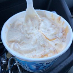 a spoon sticking out of a bowl