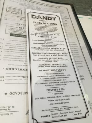 Menu photo 6 Dandy Buenos Aires, C
