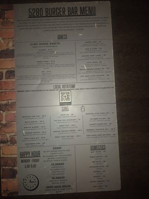 Menu photo 7 5280 Burger Bar Denver, CO