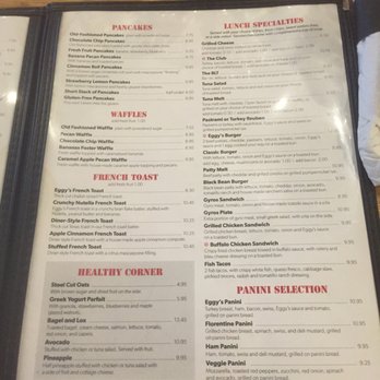 Eggy's Diner Chicago - Menu page 2 - Breakfast & Brunch Near Me - Chicago, Illinois