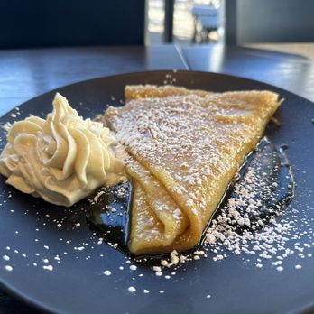 Le French 9+CO - CRÊPE SUZETTE: Citrus Marmalade, Mascarpone Chantilly, Grand Marnier, Orange Supremes - French Near Me - Denver, Colorado Le French 9+CO - CRÊPE SUZETTE: Citrus Marmalade, Mascarpone Chantilly, Grand Marnier, Orange Supremes - French Near Me - Denver, Colorado