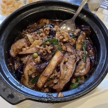 Asian Garden - E11. Salted Fish with Eggplant - Chinese Near Me - Boston, Massachusetts
