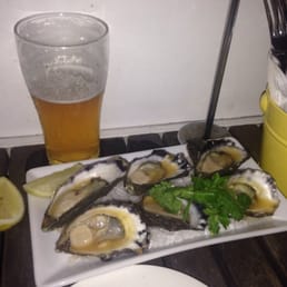 Oysters and beer Oysters and beer