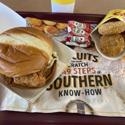 Bojangles - Chicken sandwich and bo rounds