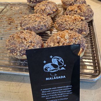 Sidecar Doughnuts & Coffee - Peach Cobbler Malasada ($6.50)  07-14-2025 - Donuts Near Me - Torrance, California