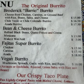 Sal's Tacos - Burrito choices - Tacos Near Me - West Sacramento, California Sal's Tacos - Burrito choices - Tacos Near Me - West Sacramento, California