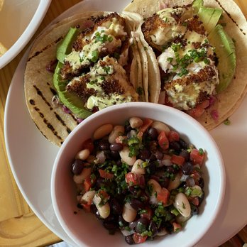 Savorez - Flounder tacos and bean salad - Latin American Near Me - Wilmington, North Carolina Savorez - Flounder tacos and bean salad - Latin American Near Me - Wilmington, North Carolina