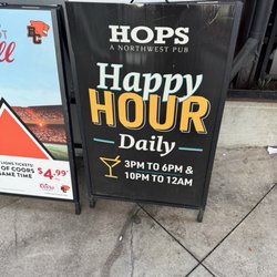 Hops Pub - Outside sign