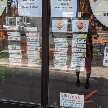 Lickadee Split - a window with a sign in the window - Ice Cream & Frozen Yogurt Near Me - Toronto, Ontario