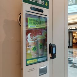 Real Fruit Bubble Tea - Self-order kiosk.