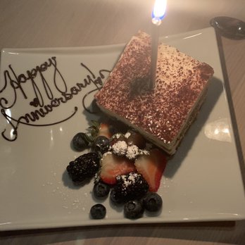 Acqua Di Dea - Our anniversary dessert! - Seafood Near Me - Cleveland, Ohio