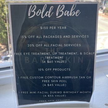 The Bare Skin Studio - Bold Babe package deal - Waxing Near Me - Baltimore, Maryland