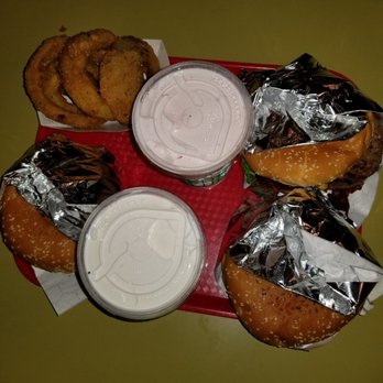 Red Mill Burgers - double red mill burger x2, double red mill bacon burger, onion rings, and milkshake x2 please! - Burgers Near Me - Seattle, Washington Red Mill Burgers - double red mill burger x2, double red mill bacon burger, onion rings, and milkshake x2 please! - Burgers Near Me - Seattle, Washington