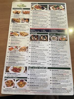 Menu photo 2 Royal Jasmine Thai Restaurant Goodyear, AZ Menu photo 2 Royal Jasmine Thai Restaurant Goodyear, AZ