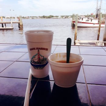 Safe Harbor Seafood - Clam chowder. Looking over the water - Seafood Near Me - Jacksonville, Florida