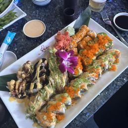 Double Yellowtail Roll Mexican Roll Fire Cracker Roll Double Yellowtail Roll Mexican Roll Fire Cracker Roll