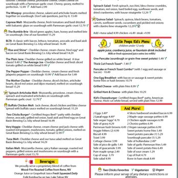 Two Chicks South - Menu 5.8.25 - Breakfast & Brunch Near Me - Reno, Nevada Two Chicks South - Menu 5.8.25 - Breakfast & Brunch Near Me - Reno, Nevada
