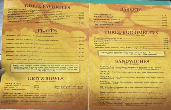 Menu photo 8 Gritz Cafe Las Vegas, NV Menu photo 8 Gritz Cafe Las Vegas, NV