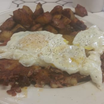 Alice's Kitchen - Two eggs over easy with Alice's homemade corned beef hash. Great breakfast. - Breakfast & Brunch Near Me - Sea Bright, New Jersey Alice's Kitchen - Two eggs over easy with Alice's homemade corned beef hash. Great breakfast. - Breakfast & Brunch Near Me - Sea Bright, New Jersey