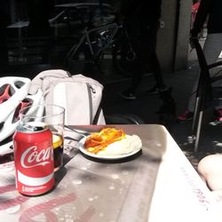 Grenoble - Abike ride, a coke with the tappa del dia.