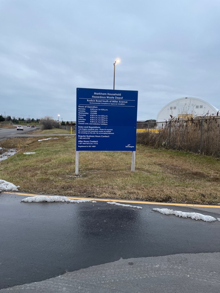 MARKHAM HOUSEHOLD HAZARDOUS WASTE DEPOT Updated August 2024 555