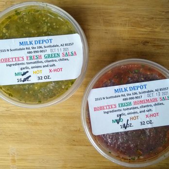 La Milk Depot - 16 oz green and original red salsa - Grocery Near Me - Scottsdale, Arizona La Milk Depot - 16 oz green and original red salsa - Grocery Near Me - Scottsdale, Arizona