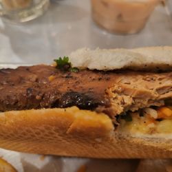 Ineffable Ca Phe - So called Grilled Lemongrass Chicken Banh Mi, tasted awful.