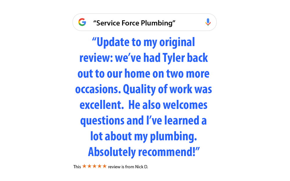 Slide of Service Force Plumbing