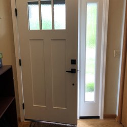 U.S. Window and Door - Seaglass sidelight and upper windows