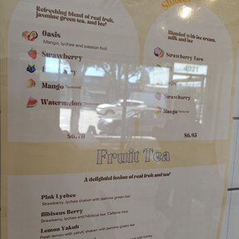 Teaspoons & Co. - a menu for a tea shop - Bubble Tea Near Me - Burnaby, British Columbia