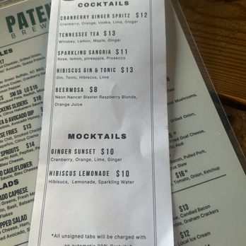 Patent 139 Brewing - Drink menu - Brewpubs Near Me - Chandler, Arizona