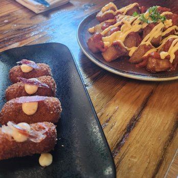 El Raval - Patatas Bravas and Croquetas de Pollo y Jamon Iberico - Spanish Near Me - Austin, Texas