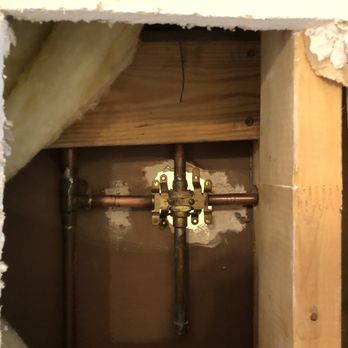River Trinity Plumbing - Behind the shower wall - Plumbing Near Me - Tomball, Texas