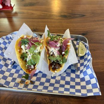 Coastal Cowboy - Carne asada tacos on corn tortillas - American Near Me - San Clemente, California Coastal Cowboy - Carne asada tacos on corn tortillas - American Near Me - San Clemente, California