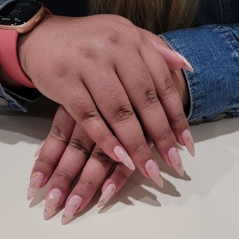 Nails Please - Gel-x with hand drawn design and stickers - Nail Salons Near Me - Fremont, California Nails Please - Gel-x with hand drawn design and stickers - Nail Salons Near Me - Fremont, California