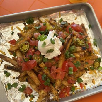The Rabbit Hole - Full house loaded fries - Vegan Near Me - Pompano Beach, Florida The Rabbit Hole - Full house loaded fries - Vegan Near Me - Pompano Beach, Florida