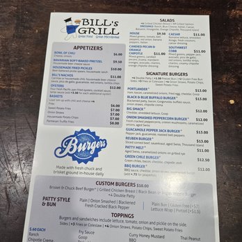 Bill's Grill - Menu - Burgers Near Me - Prescott, Arizona Bill's Grill - Menu - Burgers Near Me - Prescott, Arizona