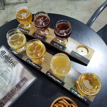 Monkless Belgian Ales - Tasting flight - Belgian Near Me - Bend, Oregon Monkless Belgian Ales - Tasting flight - Belgian Near Me - Bend, Oregon